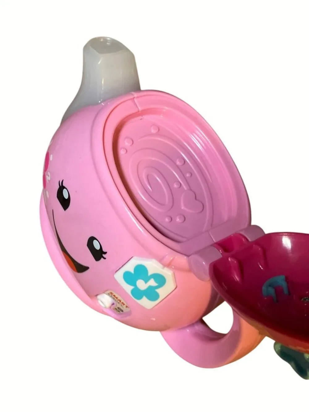 Fisher-Price Laugh & Learn Smart Stages Musical Tea Pot Toy Pink Interactive